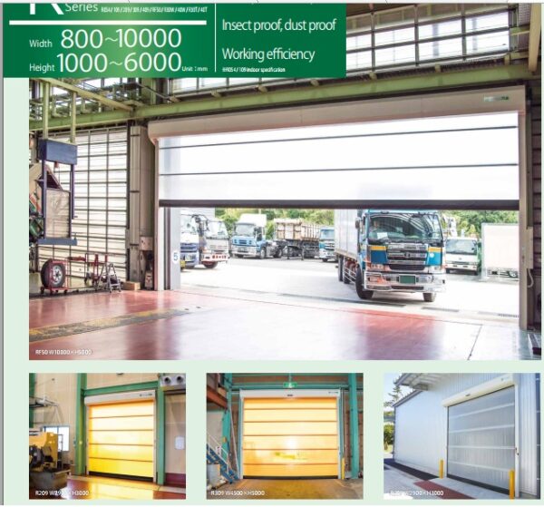 4 Cửa cuốn nhựa PVC cho kho đóng gói