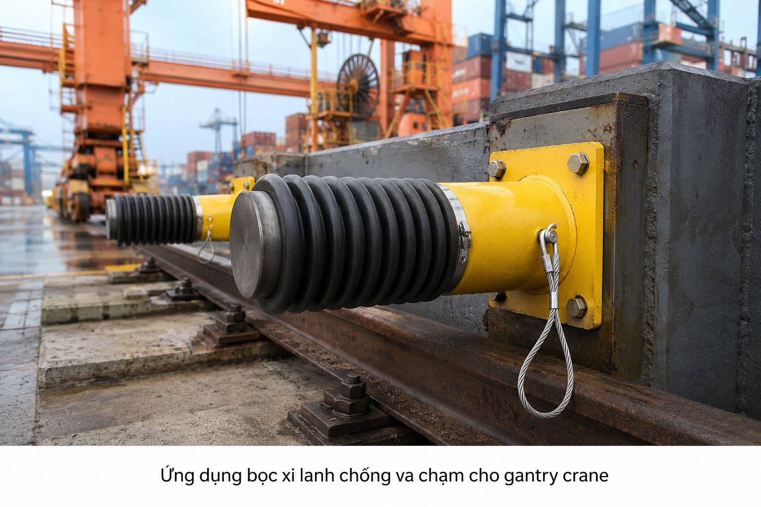 Bọc xi lanh chống va chạm gantry KOBA KHG140-400-RS-BC