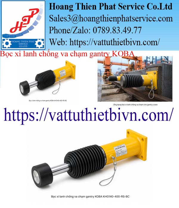 Bọc xi lanh chống va chạm gantry KOBA KHG140-400-RS-BC