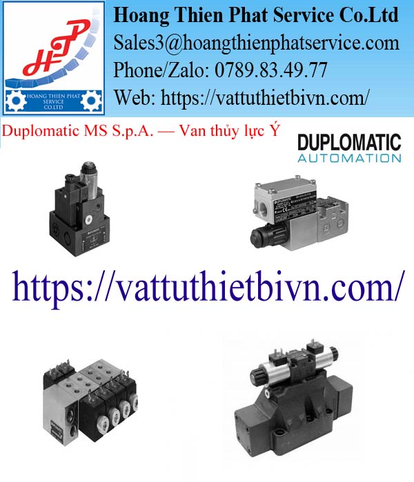 Duplomatic MS S.p.A. — Van thủy lực Ý