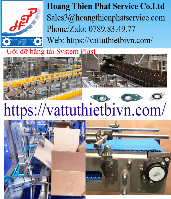 Gối đỡ băng tải System Plast